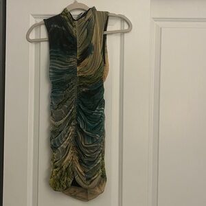 Zara Multicolor Ruched Dress